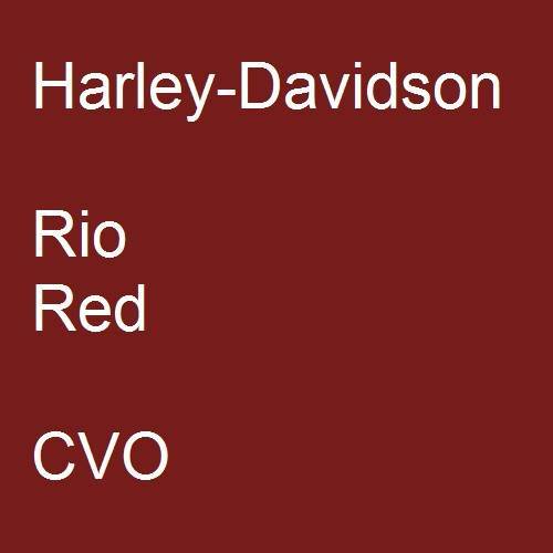 Harley-Davidson, Rio Red, CVO.